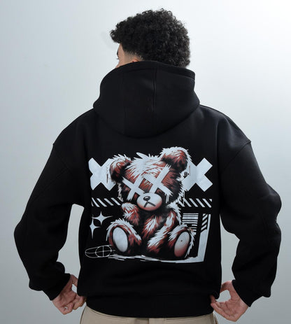 Custom Hoodie | Teddy Bear (Black Hoodie)