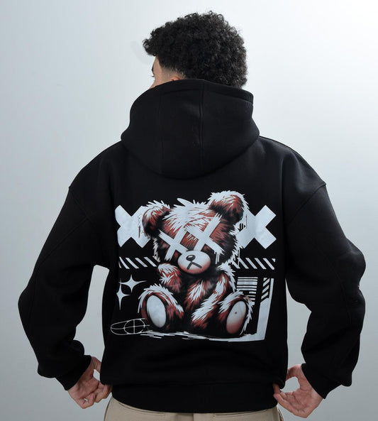 Custom Hoodie | Teddy Bear (Black Hoodie)